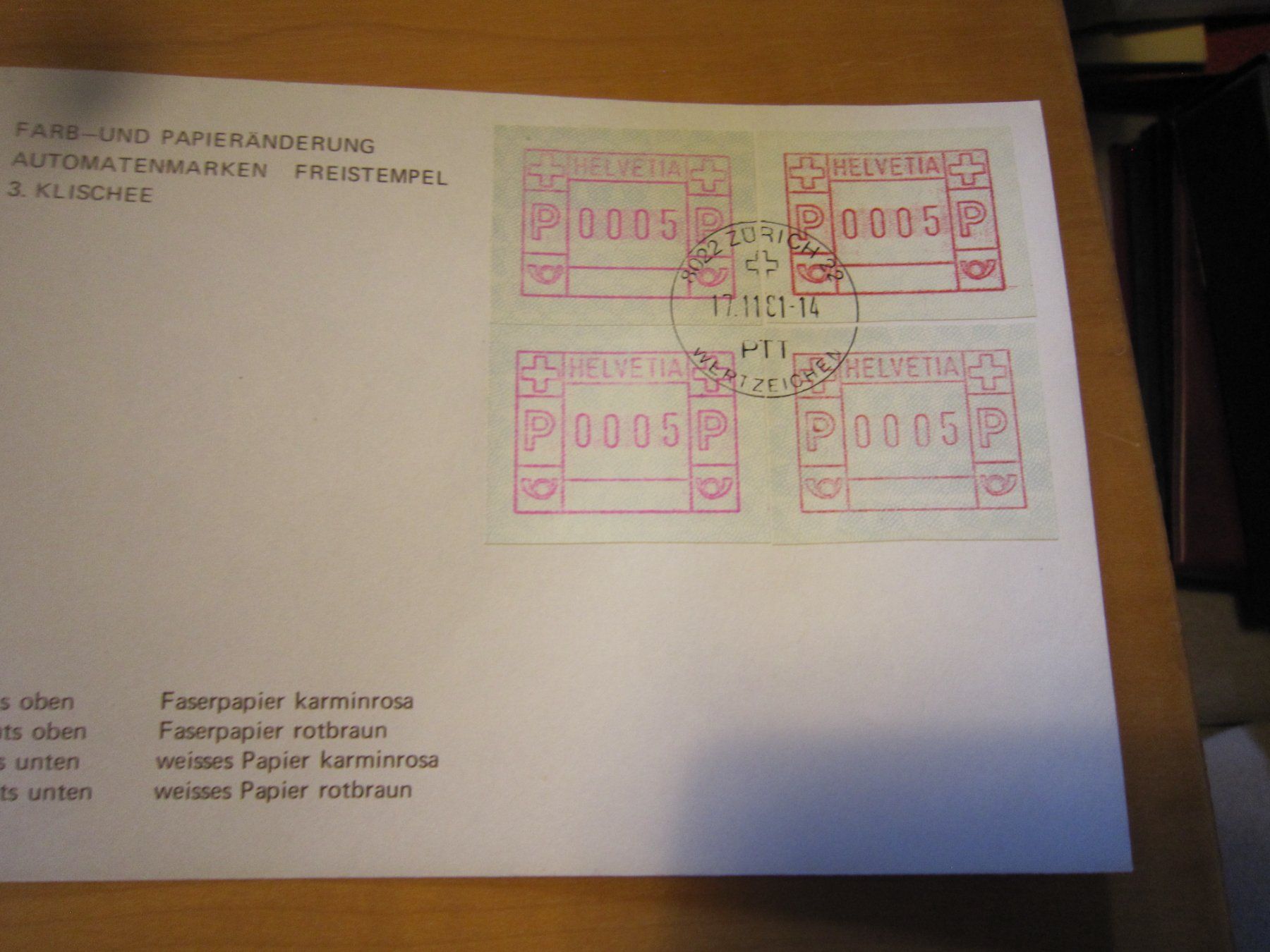 Tutti i francobolli: Lot A Automatenmarken 1981 – Usato da Gordola venduto da Polentaefung 7