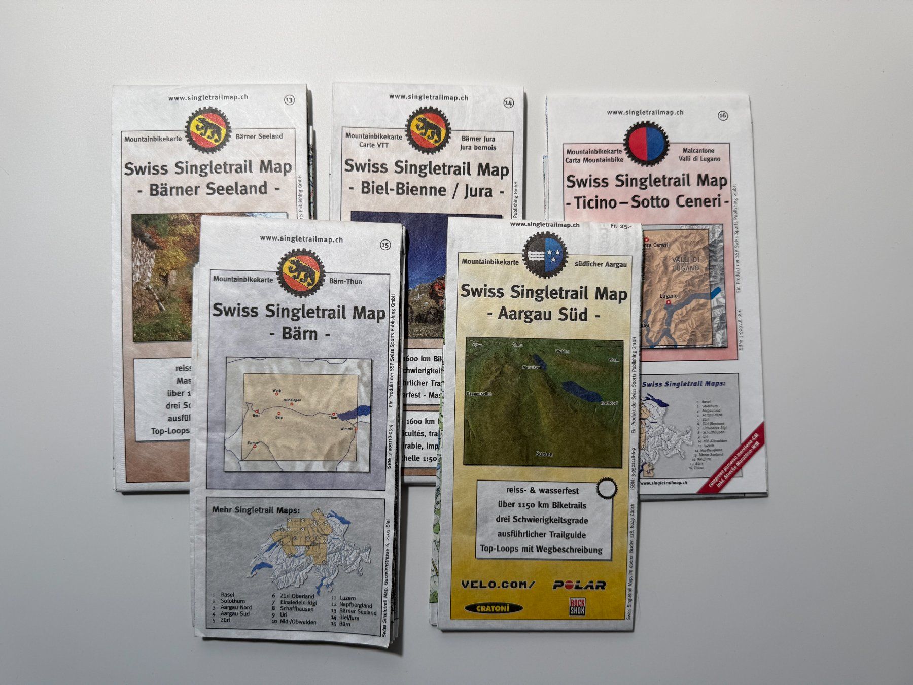 Cartine & Atlanti: 5 Swiss Singletrail Maps – Usato da Gasel venduto da Alter_Ego