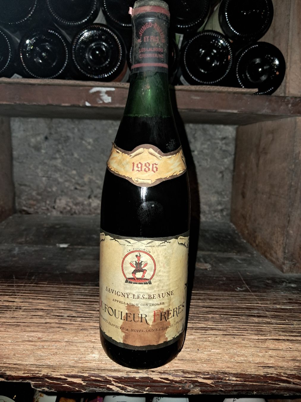 Vino: Savigny-lès-Beaune Dufouleur Frères 1986 – Nuovo e nell'imballaggio originale da Le locle venduto da juliensaran