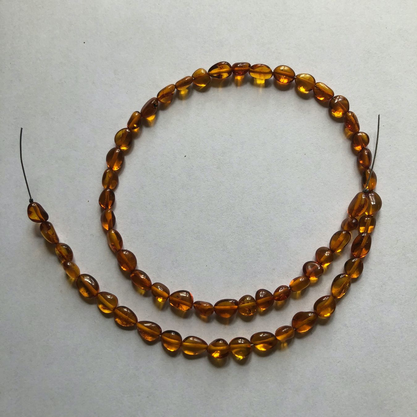 Pietre preziose: wunderschöne "Bernstein" Perlen 6-8mm - 1 Strang – Nuovo e nell'imballaggio originale da Ittenthal venduto da Hwaggis 1