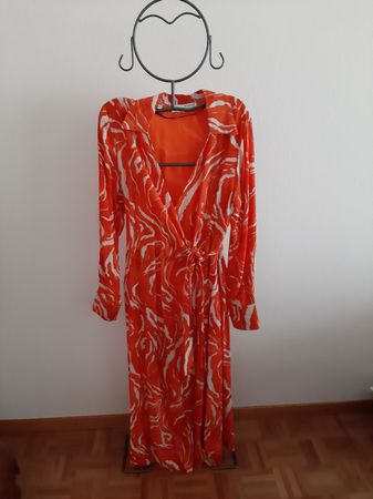 Wickelkleid Orange