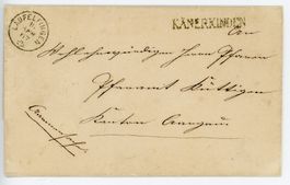 Känerkinden Stabstempel Läufelfingen nach Aarau 1867