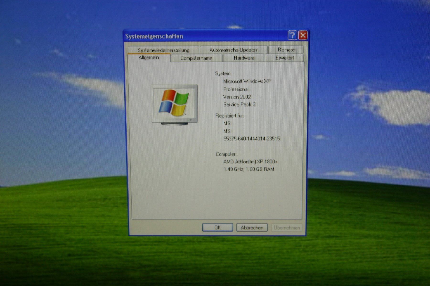 MSI PCs: Vintage MSI Mediacenter mit XP Professional neu installiert – Gebraucht aus Stettlen von Bigjm 5
