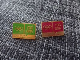 Pins Jeux Olympiques de la Jeunesse x2