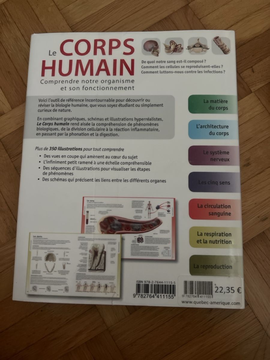 Libri: Livre Corps Humain – Nuovo (secondo la descrizione) da Gland venduto da ms_ 1