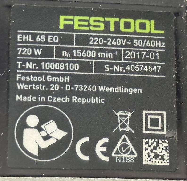Festool Tutte le macchine: Festool Hobelmaschine EHL65 – Usato da Biel/Bienne venduto da Rafus 2