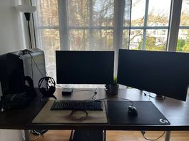 Gaming Setup mit PC, Maus, Bildschirm + Headset / Preis VB!