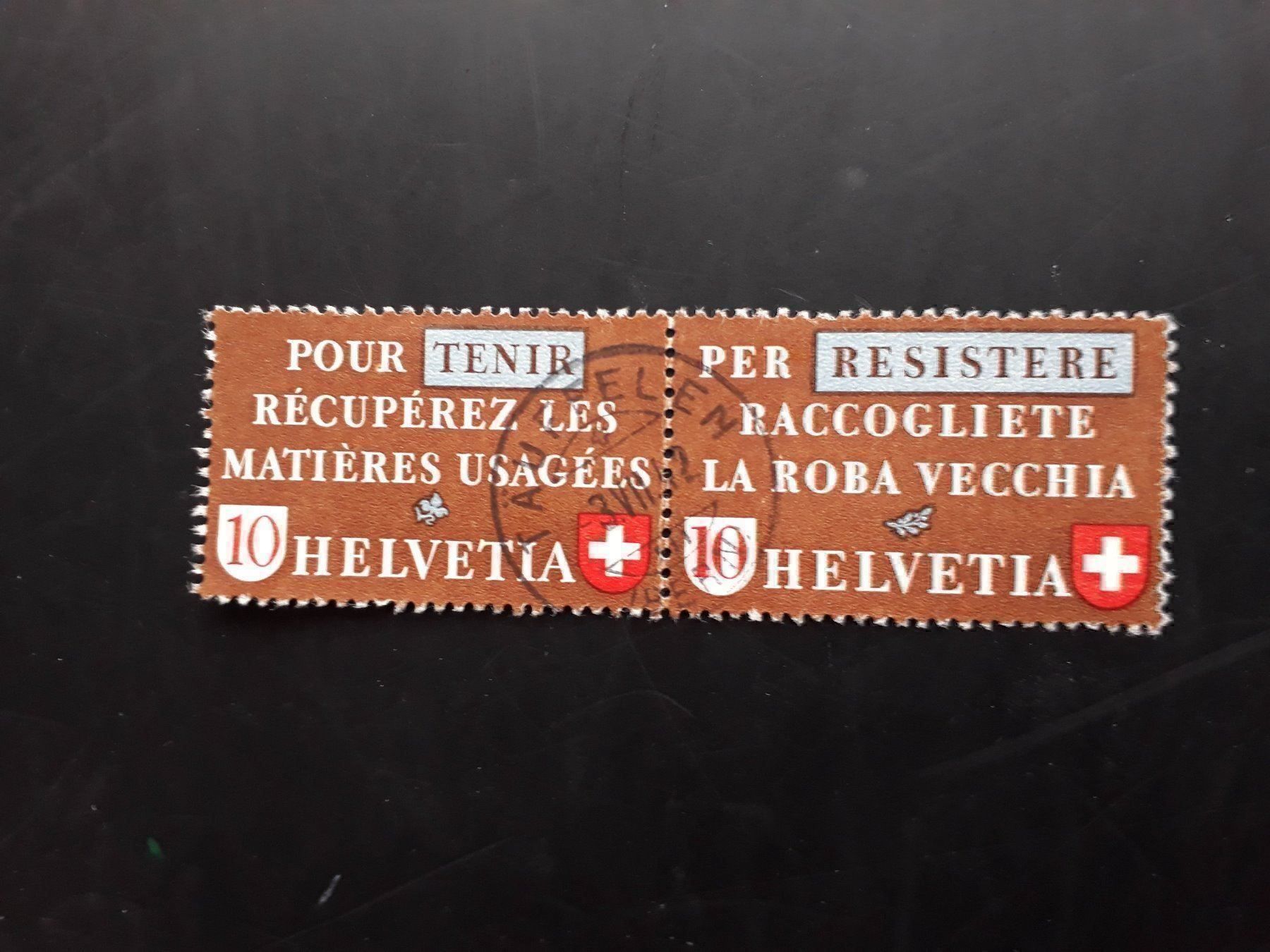 Tutti i francobolli: Sondermarken Altstoffverwertung – Usato da Herzogenbuchsee venduto da Herkules9