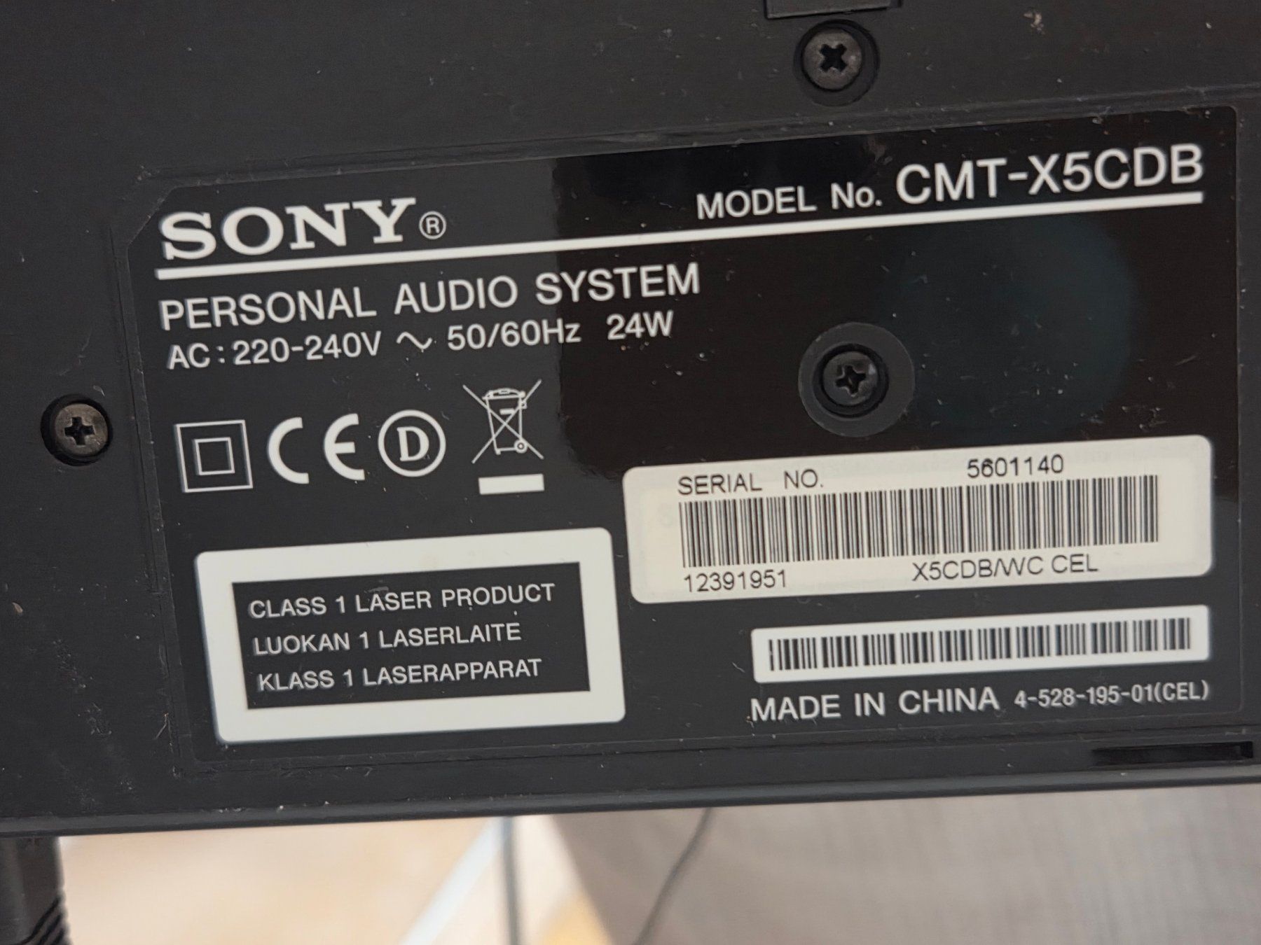 Sony Radios: Sony CMT-X5CDB All-in-One Audiosystem - DAB+, CD, Bluetooth – Gebraucht aus wallbach von 88-Melanie 6