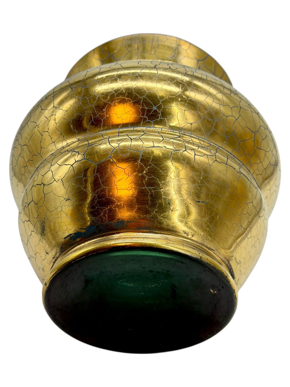 Vasi & Recipienti: Vase de Saint-Prex émaillé bleu décor doré craquelé de 1935 – Usato da Morges venduto da vintix 8