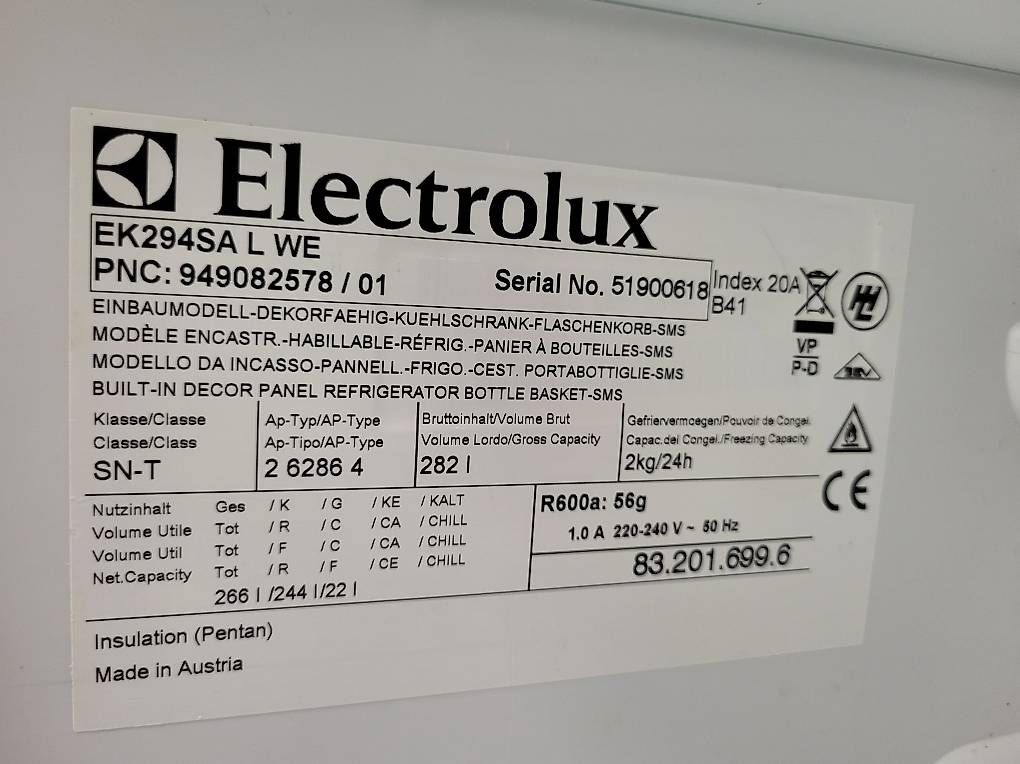 Electrolux Frigoriferi: Electrolux EK294SA L WE Kühlschrank – Usato da Chur venduto da niickm 4