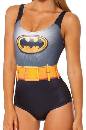 Badekleid, Batwoman Body-Kostüm mit Cape, NEU! Gr.L