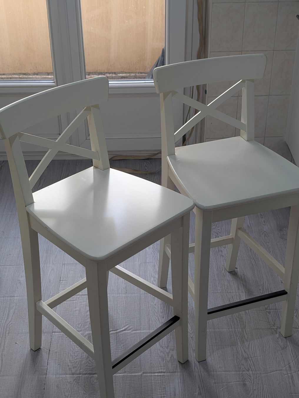 Ikea Sedie: 2X ROSENTORP Bar stool with backrest – Usato da Genève venduto da ssc263 2