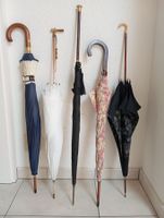 5 Vintage Regenschirme / Stockschirme