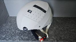 Casco da sci in pelle bianca Rossignol vintage