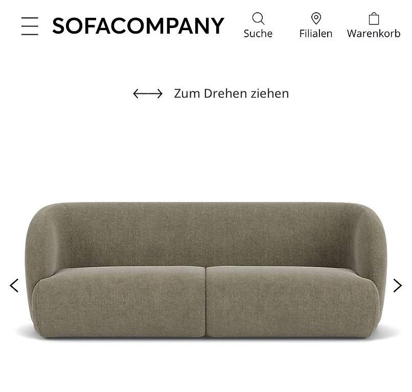 Sofas: 3er-Sofa mit Pouf und Glasplatte von Sofacompany – D'occasion à Winterthur par kat_s9nl 1