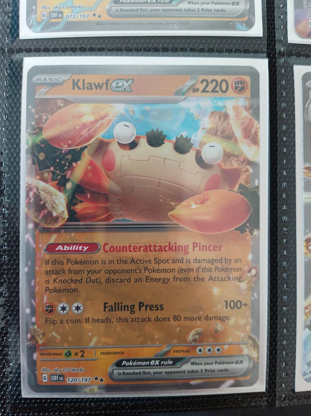 Pokémon Sammelbilder & Trading cards: Klawf ex - Pokemon Englisch – Gebraucht aus Altstätten SG von GGsGameshop