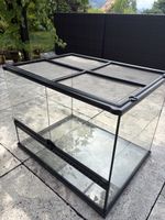 Terrarium Glas mit Metallrahmen gute Zustand