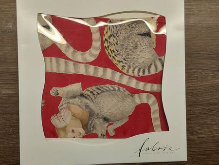 Einstecktuch Seide fabric frontline Motiv Äffchen neu