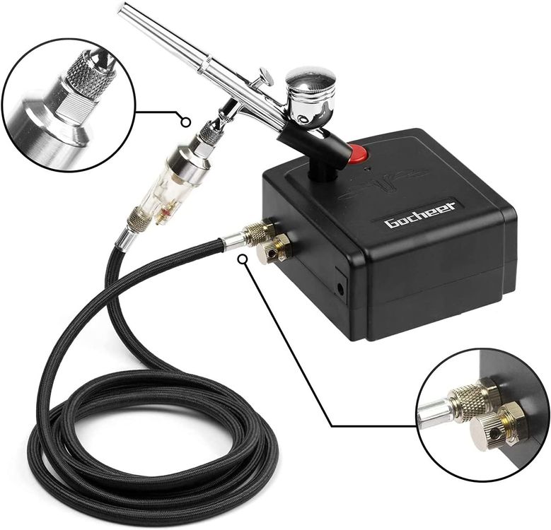 Trsaow Airbrush-Set Mit Kompressor - 36 PSI Für Modelle, Make-up & Basteln