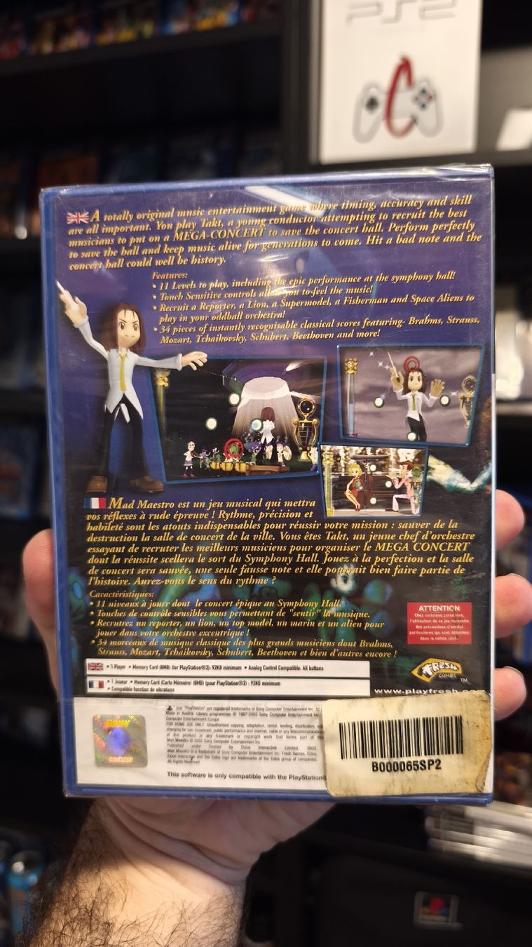 Giochi: PS2 - Mad Maestro - SEALED – Nuovo e nell'imballaggio originale da Wangen b. Olten venduto da CrossasPlays 1