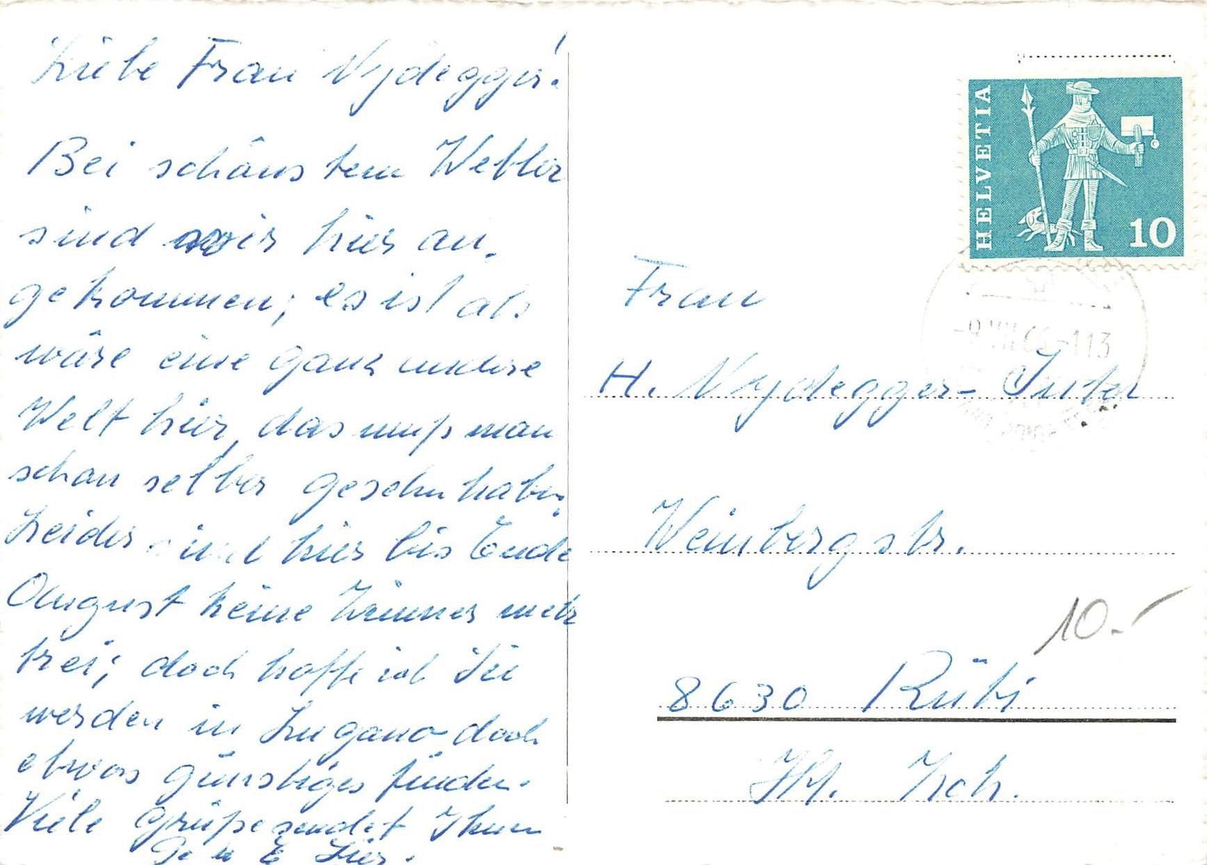 Cartoline postali: Agno (TI) – Usato da Biasca venduto da Blenio71 1