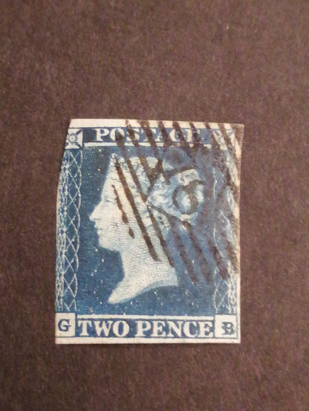 Tutti i francobolli: Two Pence Blue 1841  – Usato da Happerswil venduto da tschergi