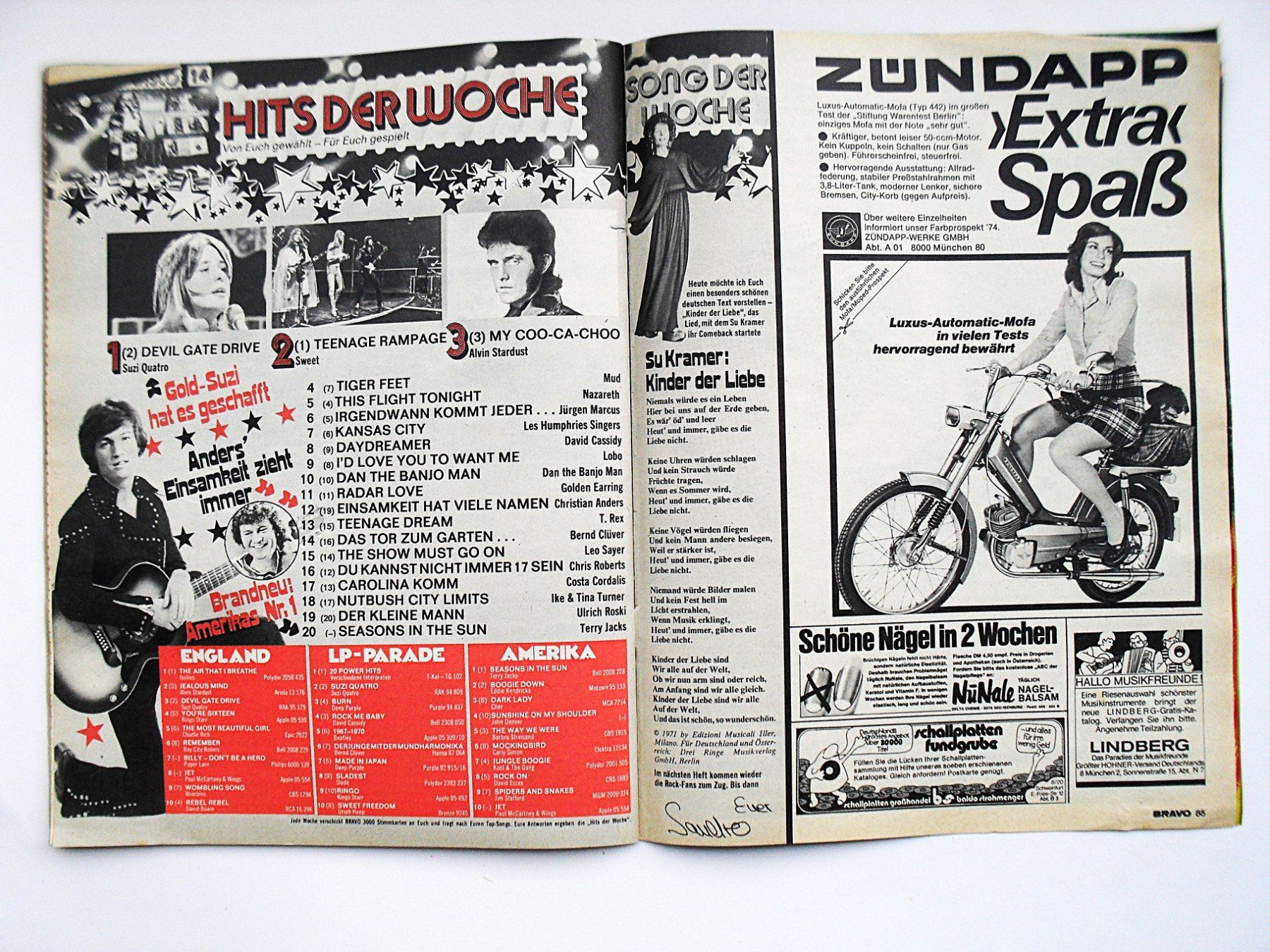 Riviste & Magazine: BRAVO Heft 28.03.1974 - TOP ERHALTUNG !!! – Usato da Zürich venduto da erfreut01 6