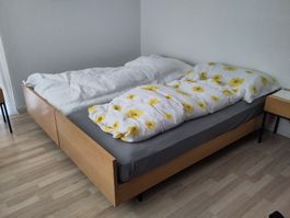 Doppelbett / 2 x 90er Bett Victoria Möbel 60er Jahre