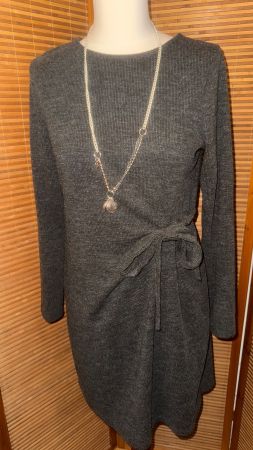 Graues Strickkleid von PAPAYA, 12 (40)