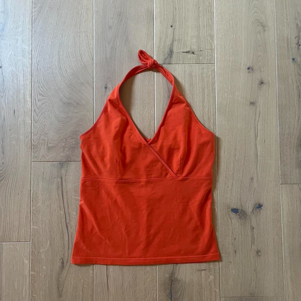 Tops: Orange halter top, Gr. M – Gebraucht aus Richterswil von sop_zwd9 1