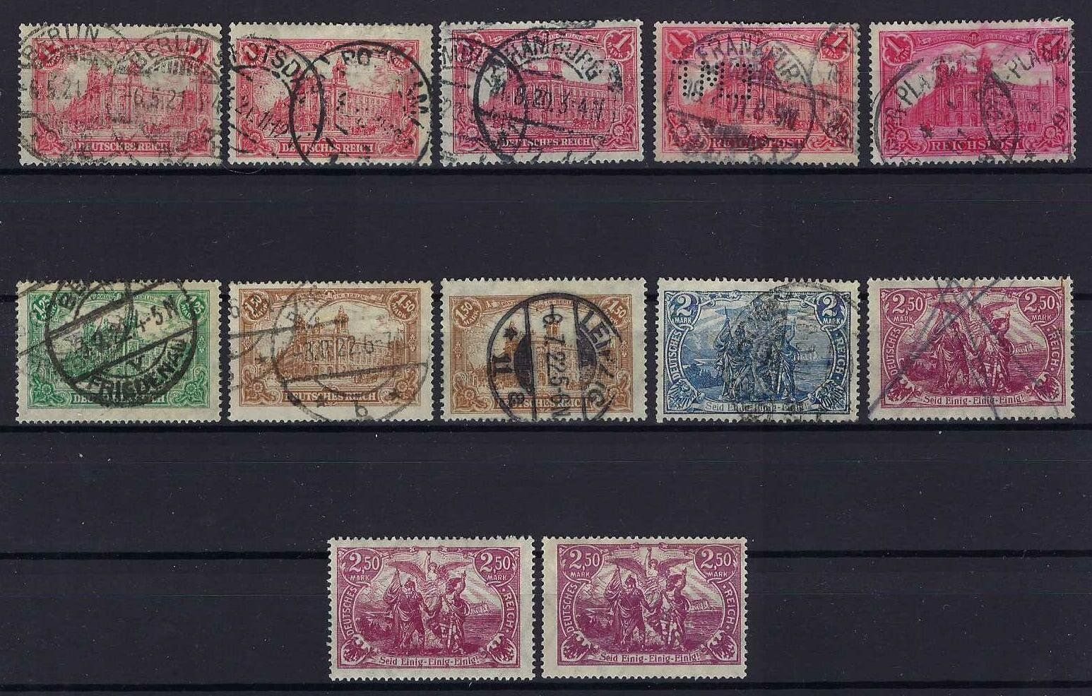 Alle Briefmarken: Top Lot Deutsches Reich gute Werte gest. – Gebraucht aus Hitzkirch von walti1959