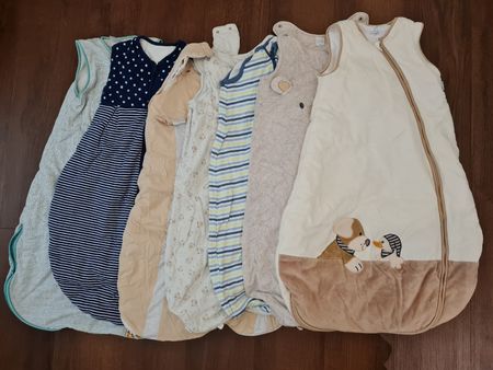 Schlafsäcke für Baby 7 Stück Grösse 90