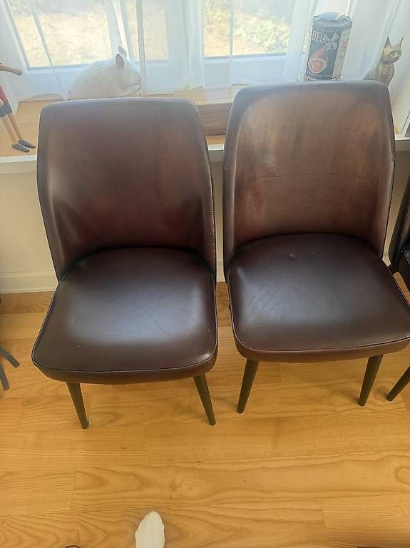 Chaises:  4er-Set Interio Echtleder-Stühle – D'occasion à Therwil par massimo_gino 2