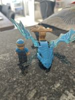 Lego Ninjago Drachen Figur blau gold guter Zustand