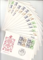 BRD MH 22 l, H-Blatt 27 plus Zusammendrucke, 14 Briefe