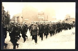 Foto-AK Saarbrücken, Feuerwehrtag, Vorb