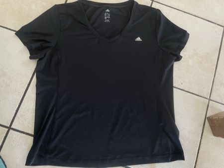 Adidas Damen Sport Shirt Climalite Gr. XL Schwarz Neu