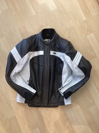 IXS Lady Fashion Töfflederjacke weiss schwarz Gr. 40