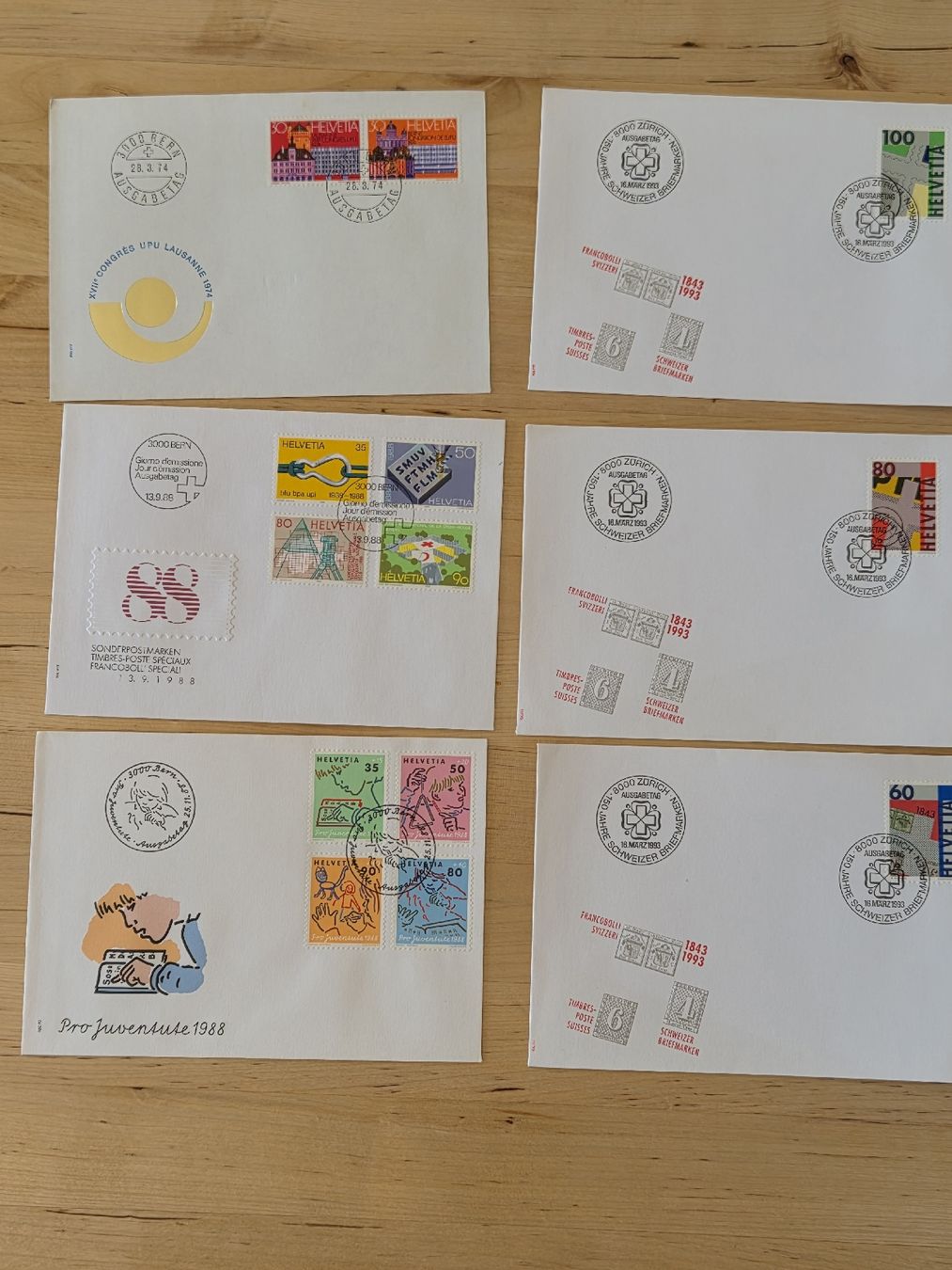 Tous les timbres: Ersttagsbriefe – D'occasion à Erlach par Kjt 9