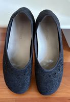 HELVESKO Ballerinas flats Halbschuhe Schwarz  39