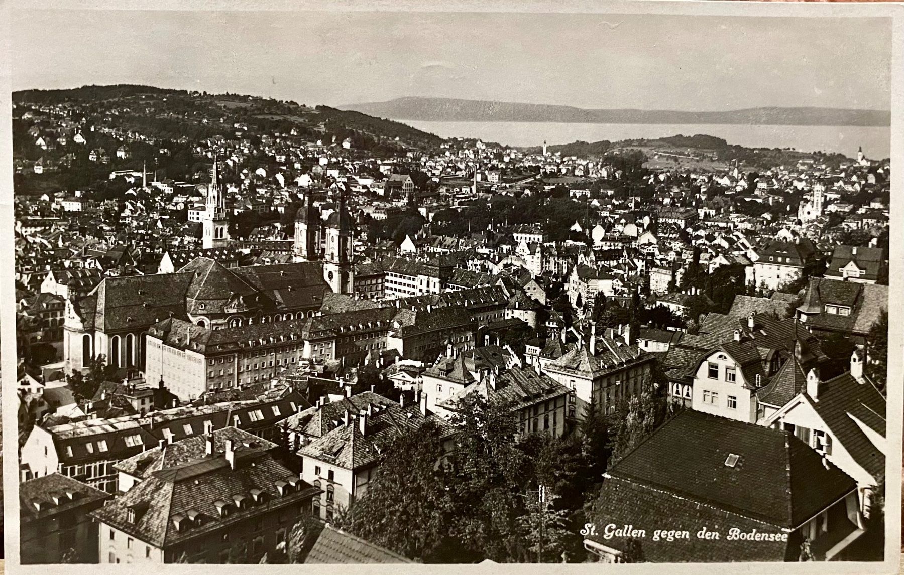 Cartoline postali: 1935 - ST. GALLEN gegen den Bodensee – Usato da Root venduto da ENGLAND-TREASURES 1