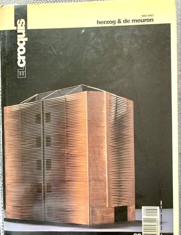 その他 EL CROQUIS Herzog & de Meuron 1983-1993 El Croquis. Herzog & de Meuron 1983-1993 – Herzog & de Meuron