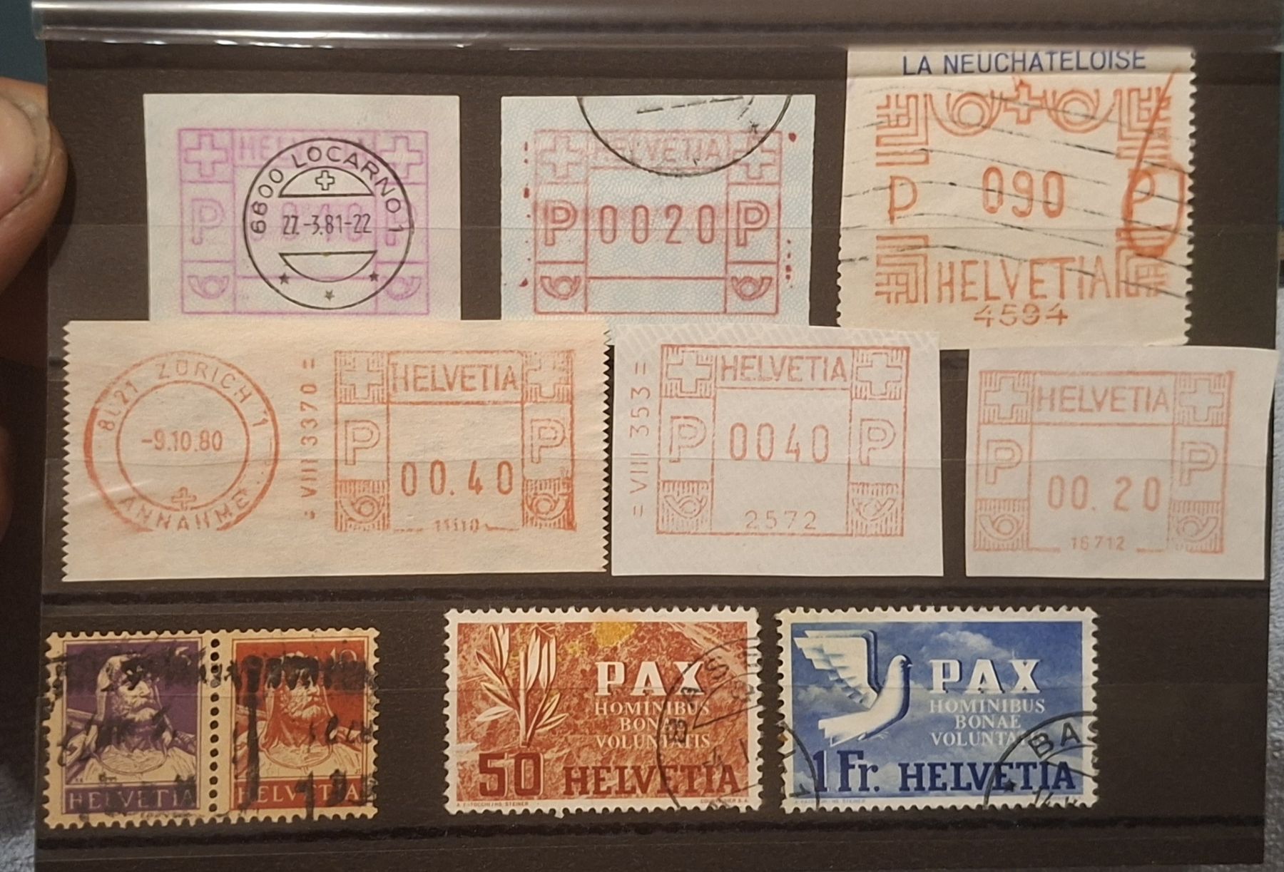 Tutti i francobolli: Automatenmarken / Pax div – Usato da Balgach venduto da SIMEON27