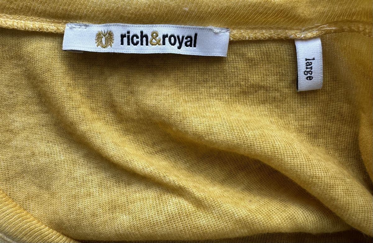 Rich & Royal T-shirt: RICH & ROYAL Longsleeve Damen Gr. L Senfgelb – Nuovo (secondo la descrizione) da Flumenthal venduto da SecondLove_CH 4