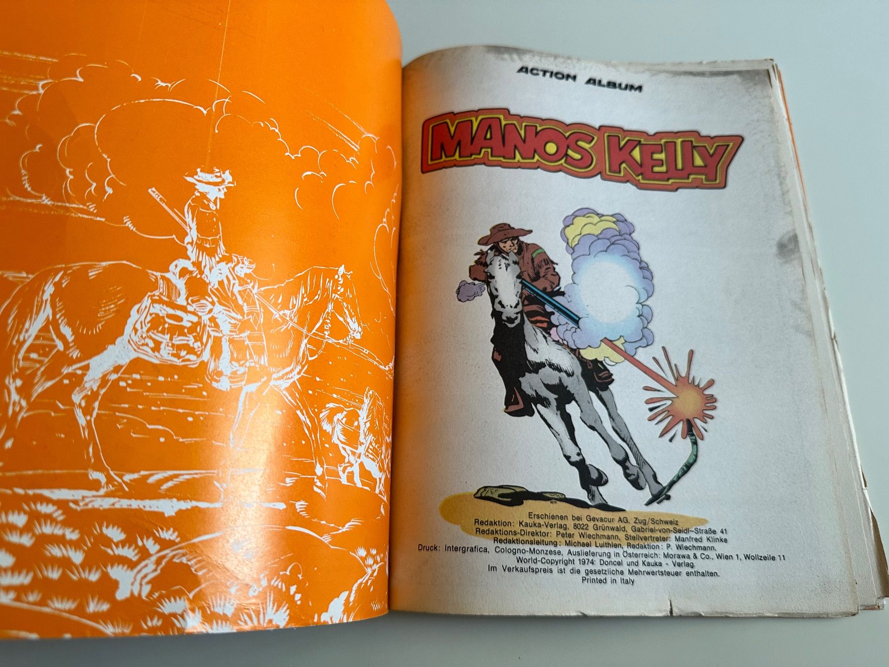 Fumetti: COMIC ACTION ALBUM 106 - MANOS KELLY – Usato da Münsingen venduto da Ganjam 3