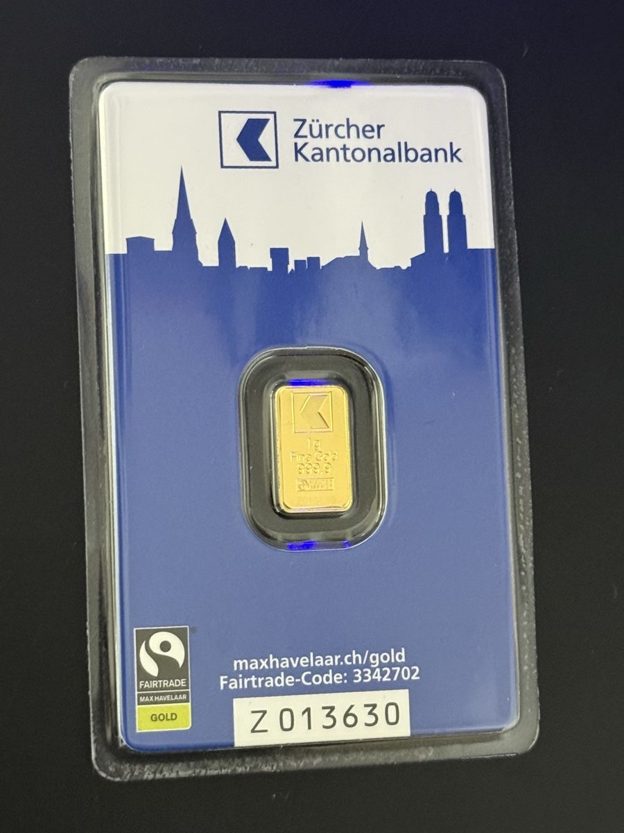 Metalli preziosi: Goldbarren 1g Kantonal Bank – Nuovo e nell'imballaggio originale da Untersiggenthal venduto da byiggy
