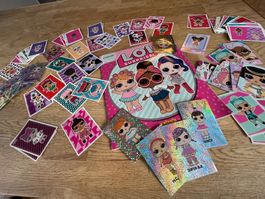 LOL Surprise_Stickeralbum und 121separate unbenutzte Sticker