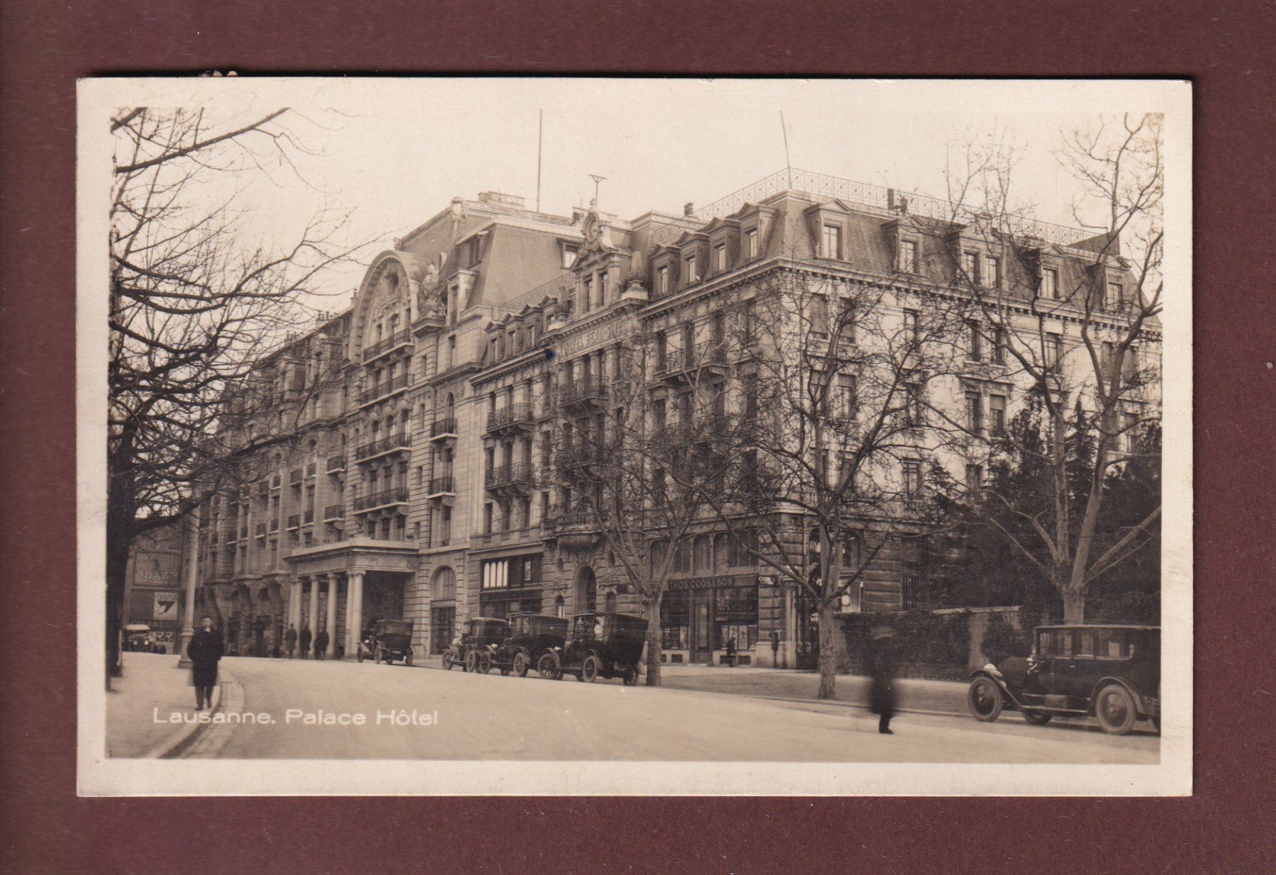Cartoline postali: LAUSANNE - Palace - Voitures - 1925 – Usato da Pully venduto da nicecards