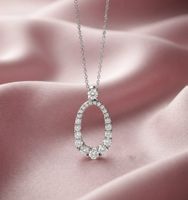 Prachtvollen Silber 925 Anhänger mit Zirkonia - Neu